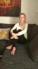 Michelle show us her perfect little toes on her Couch