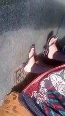 salwar kameez high heels candid