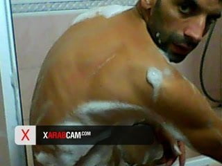 Hot Arab hunk cumming in the shower - Arab Gay