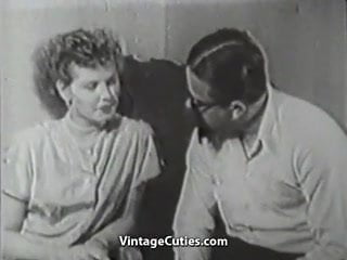Hairy Boy Penetrating His New Friend (1950s Vintage)