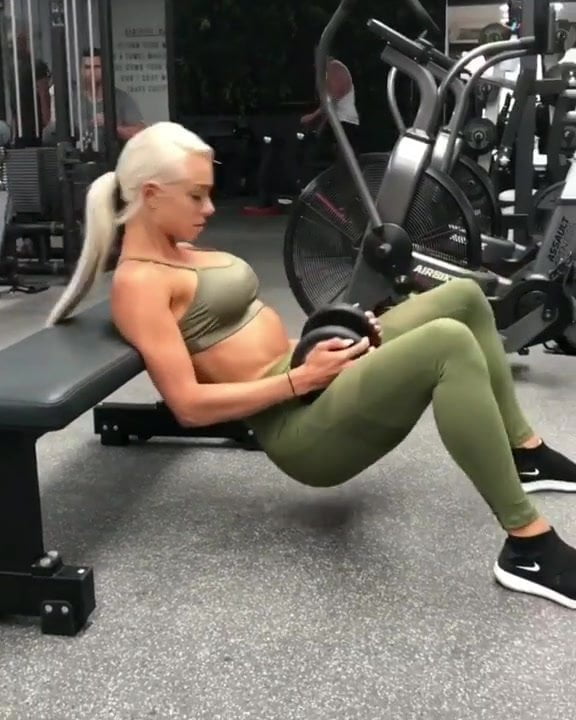 Lauren Simpson working out, 3-11-2018