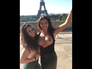 Lili & Anna having fun in Paris