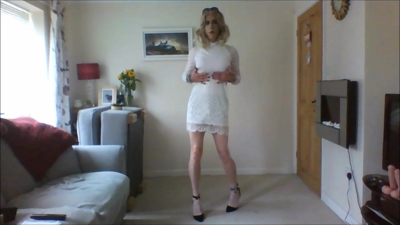 I like my new white dress