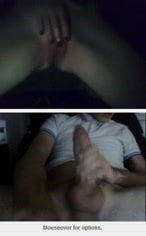 My big white dick on webcam with slut teen