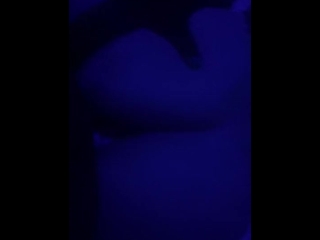18 Year old pawg booty blacklight whooty cumming all over my mandingo dick