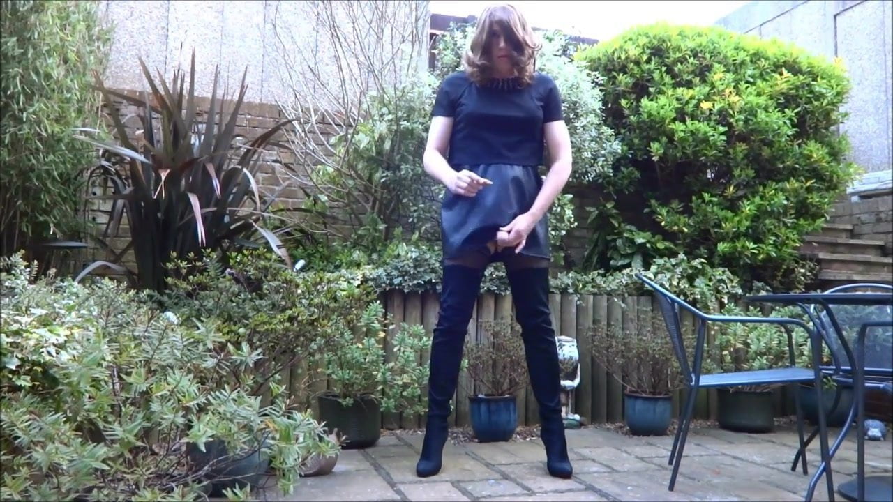 Alison Thighbootboy prepares a another tasty snack