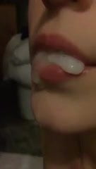 Wife cum in mouth