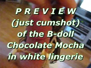 BBB preview: Chocolate Mocha in white lingerie