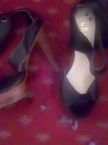 Cum on my girlfriend shoes(heels) 14#
