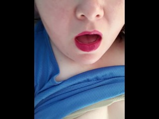 POV fuck of BBW as she moans for DADDY
