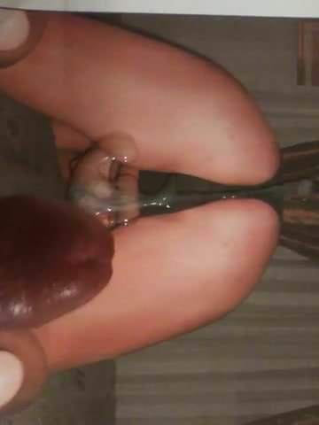Naked smoking and edging my Uncut Cock