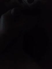 Horny brunette in stockings masturbates with dildo on webcam