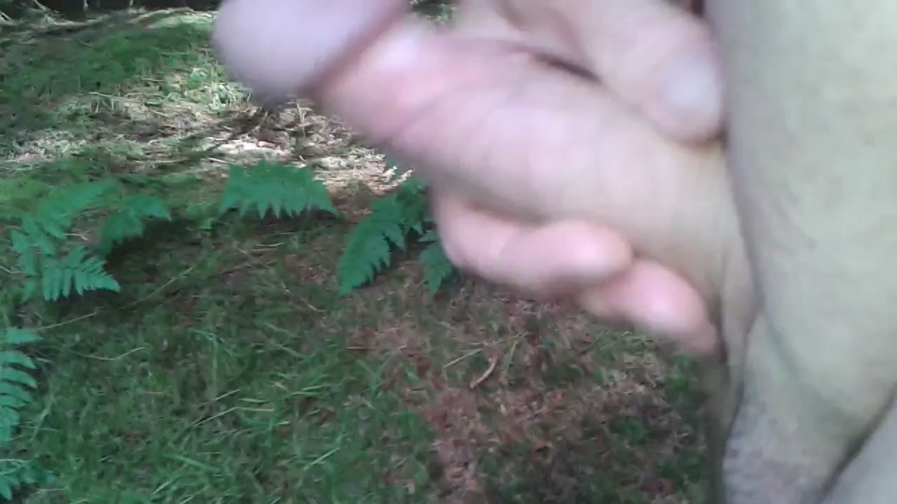 some more wanking in the forest