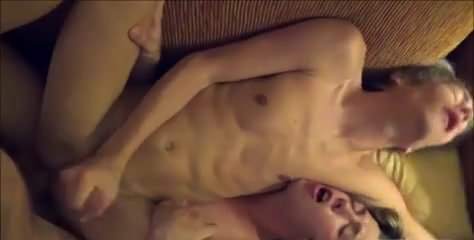 Tranny Couple Stripping and Jerking Hard Cock