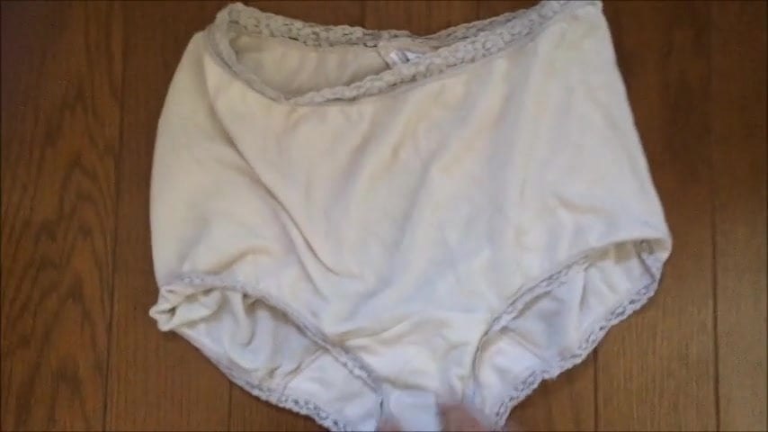 Comshot in my mother-in-law panties 1